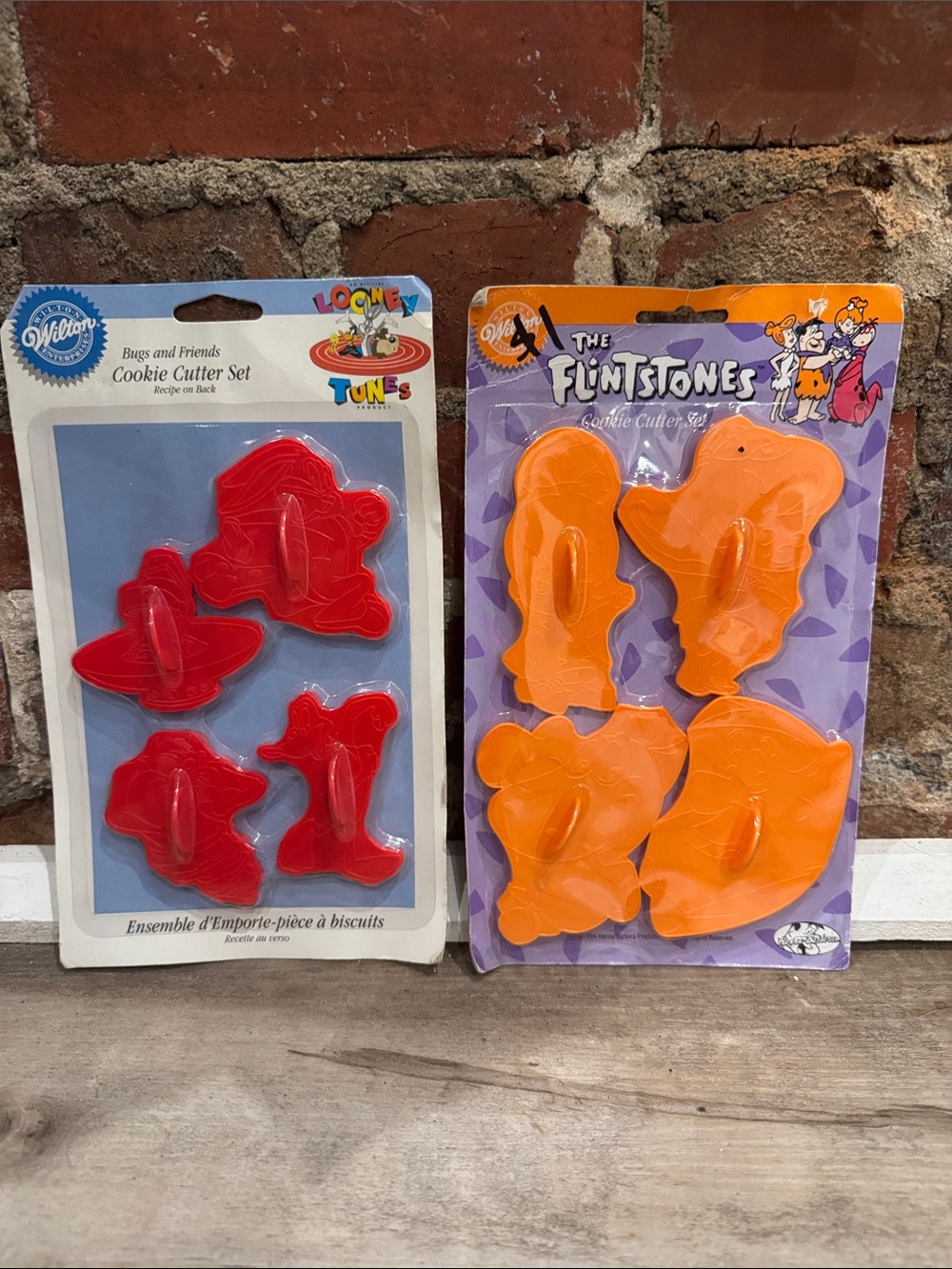 Vintage Wilton Looney Tunes Bugs & Friends & The Flintstones Cookie Cutter Sets